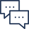 Talk speech bubbles